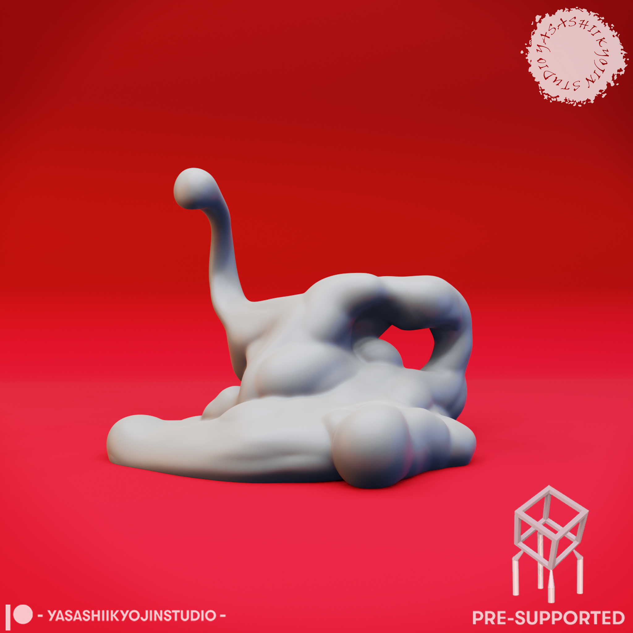 Ochre Jellie Blob - Tabletop Miniature (Pre-Supported)