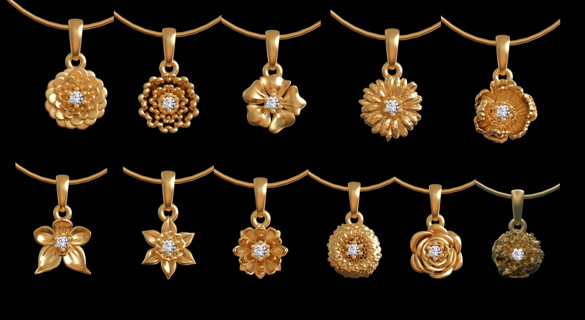 PENDANTS FLOWERS