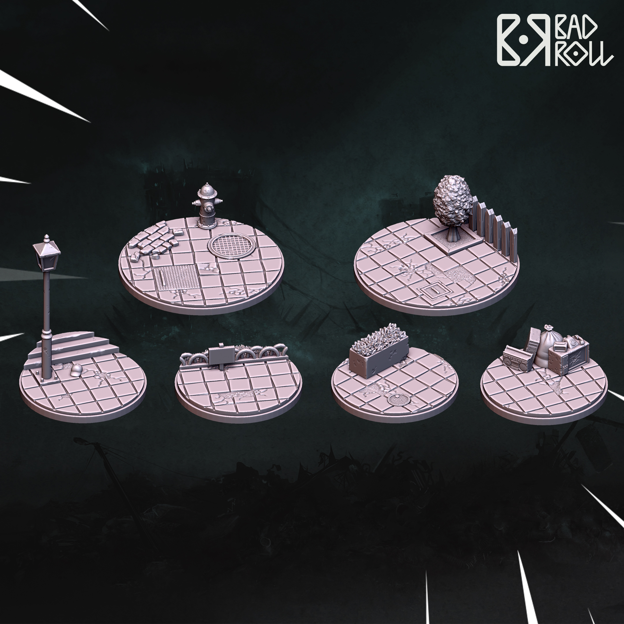 Urban base tops 4 x 50 mm + 2 x 65 mm