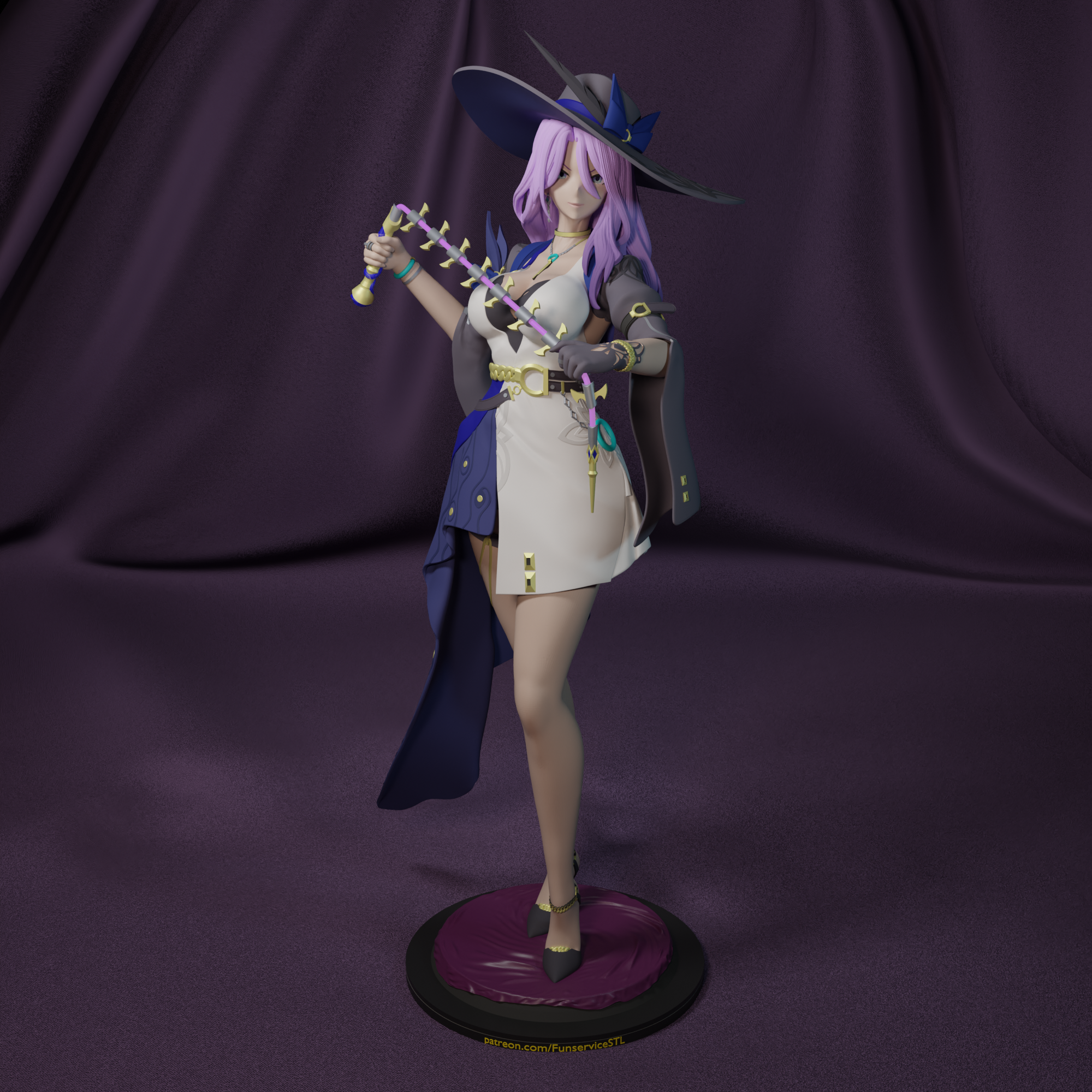 SFW and NSFW Whipcane Lady