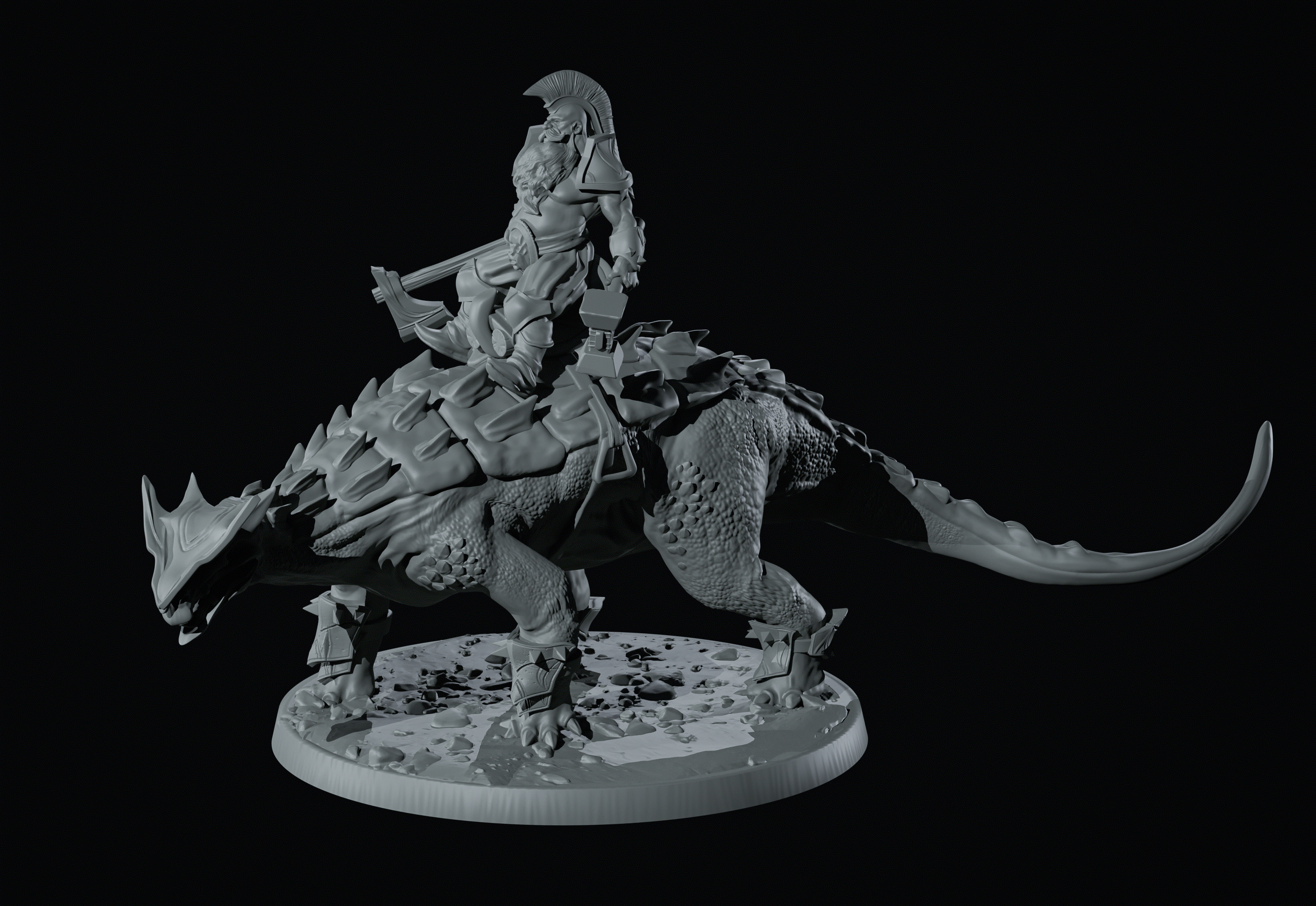 caderpelta mount Dwarft axe master