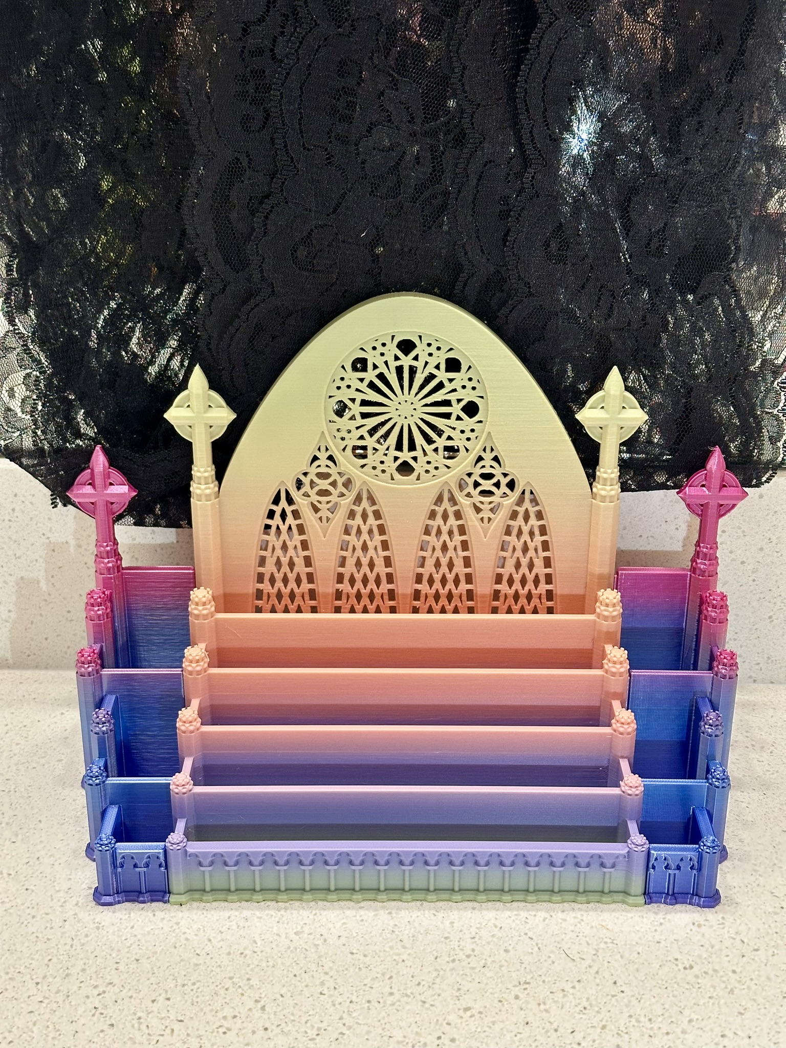 IMPROVED Gothic Cathedral Makeup Organizer