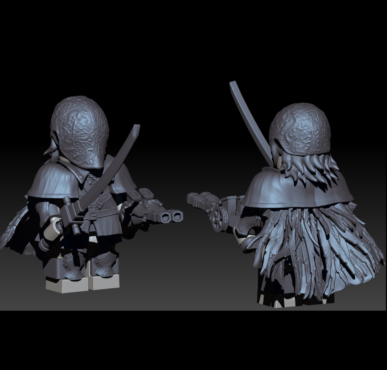 BLOODY CROW OF CAINHERST FROM BLOODBORNE LEGO CUSTOM SET
