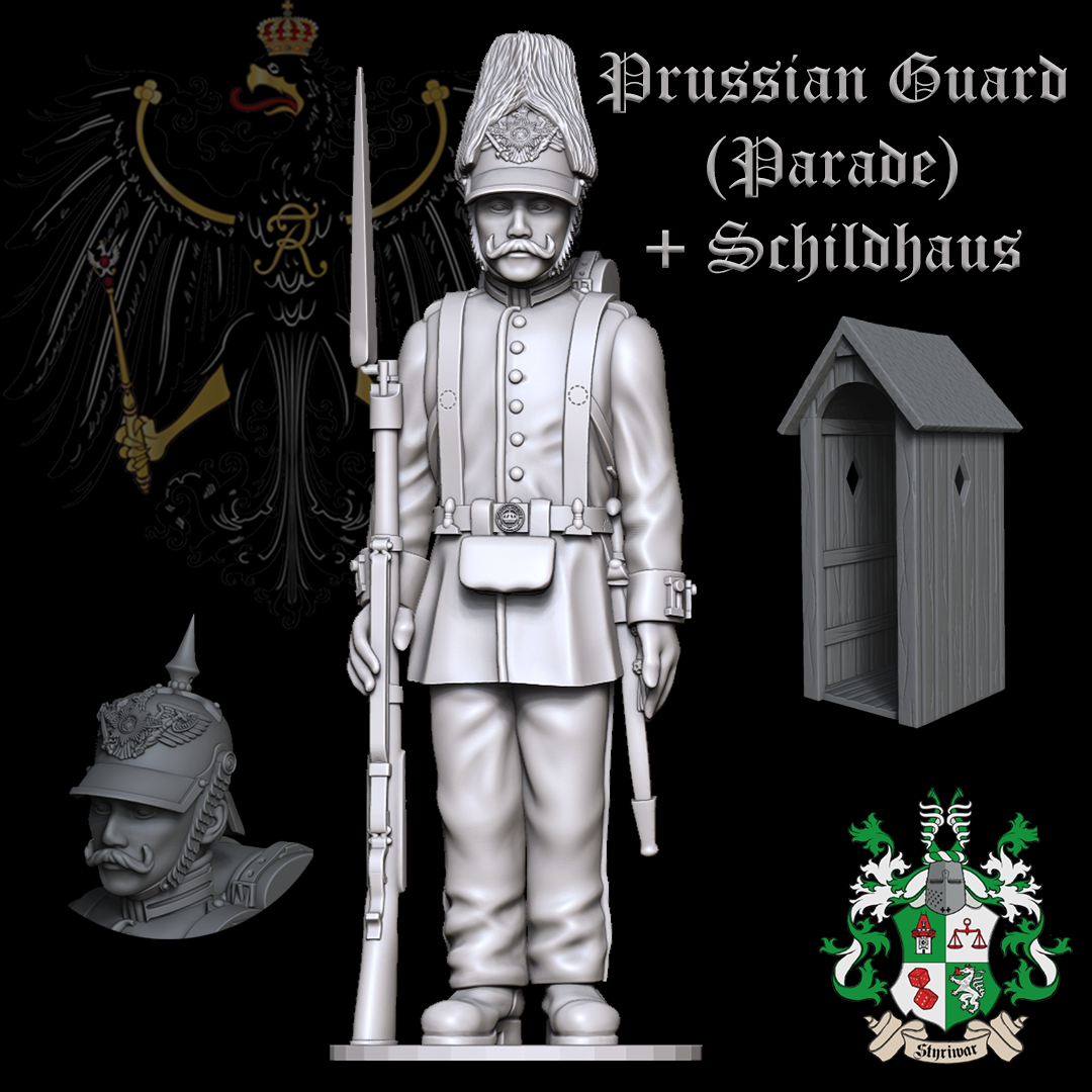 Prussian 1st Foot Guard (Parade-Uniform or Guard Duty) + Schildhaus (Sentry Box) 1860-1866