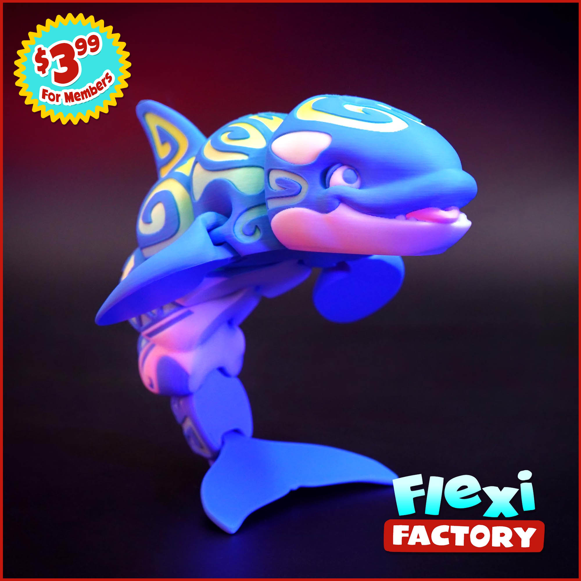 Exclusive: Flexi Factory Tattooed Orca