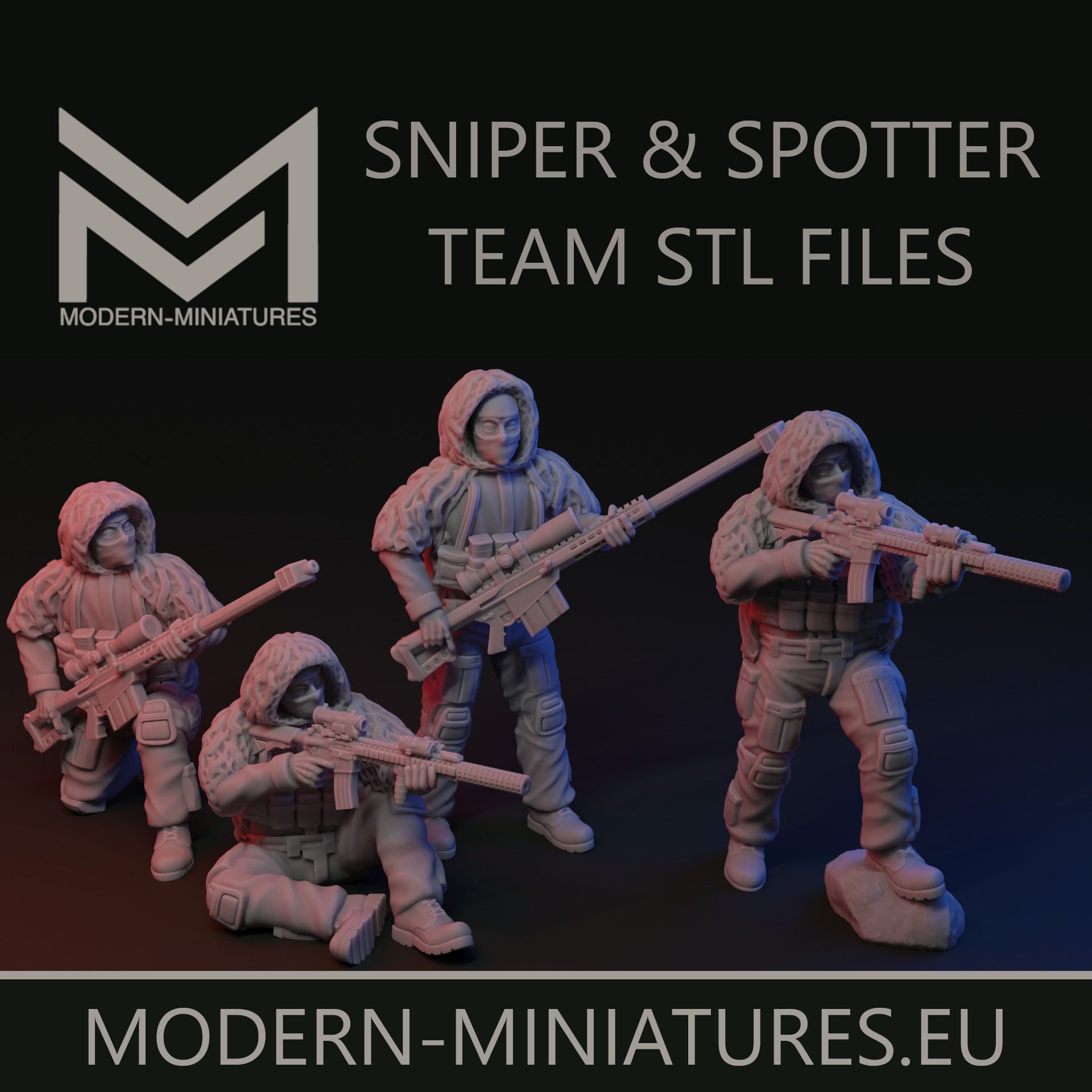 28mm Sniper & Spotter Team.