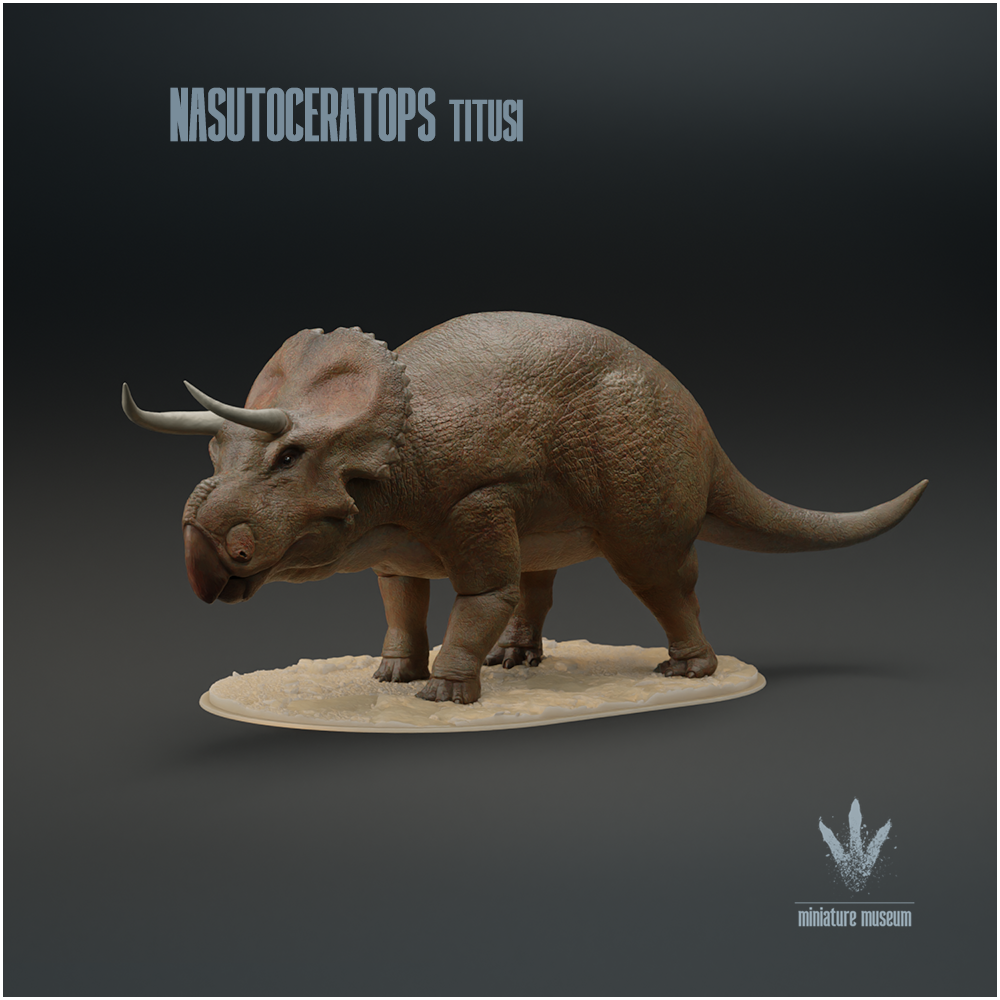 Nasutoceratops titusi : The Large-nosed Horned Face