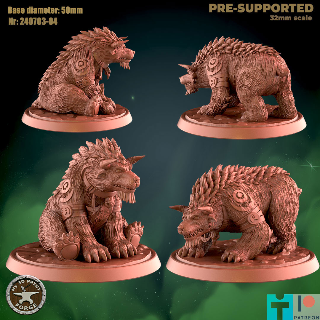 Druid Bear Form Taur Two Models