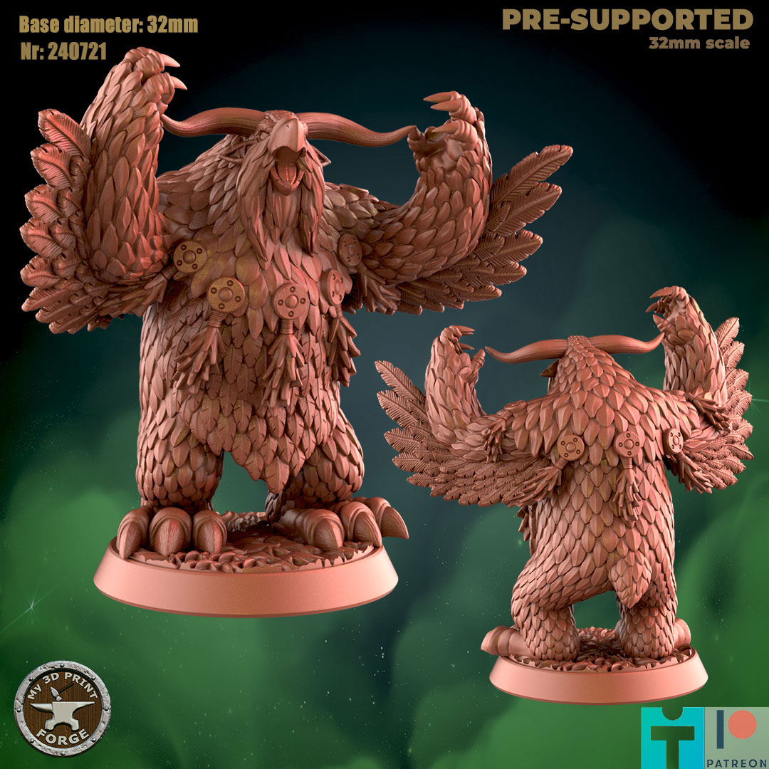 Druid Owlbear Horns Attack