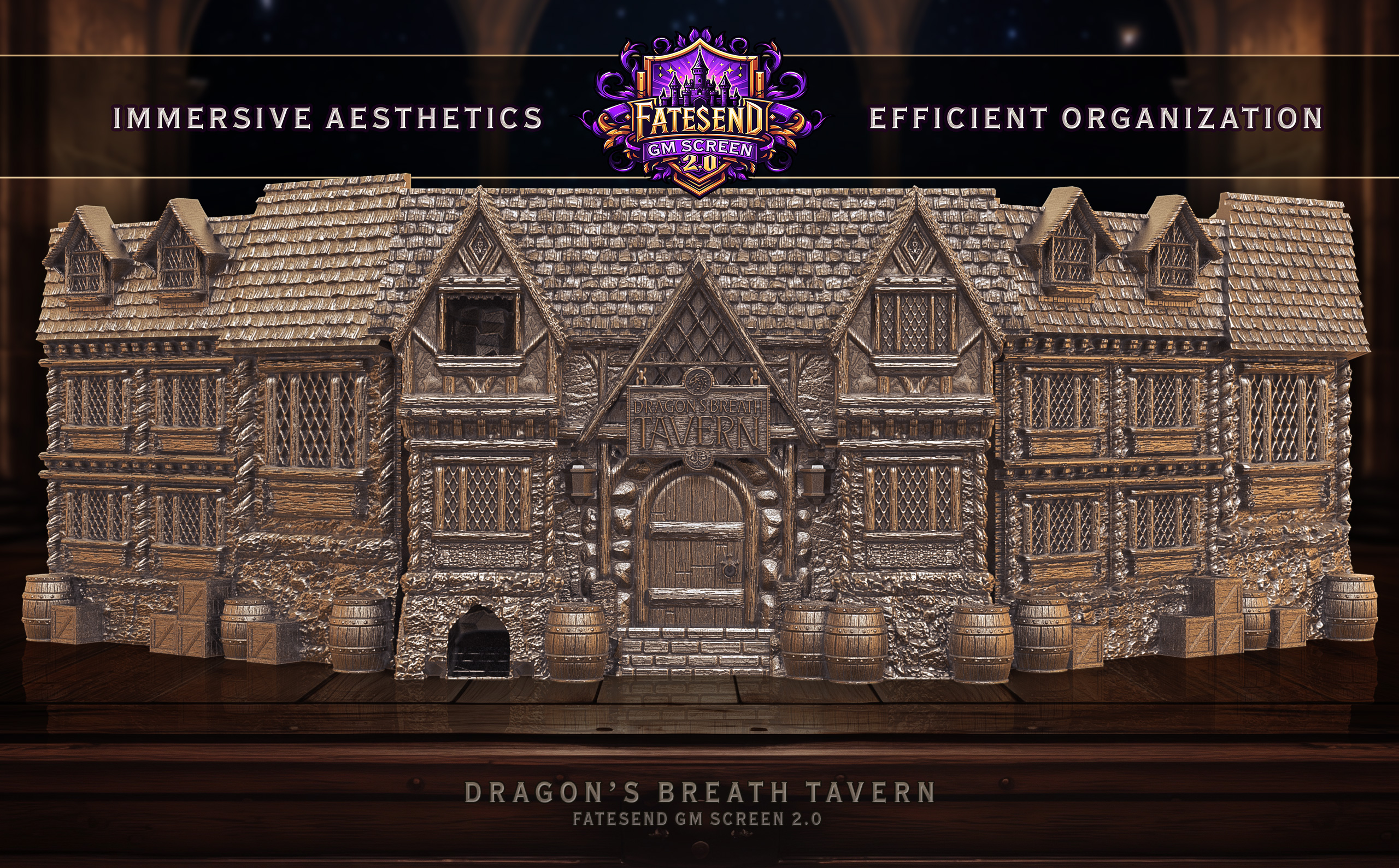 Tavern GM Screen - Panel set + accessories!