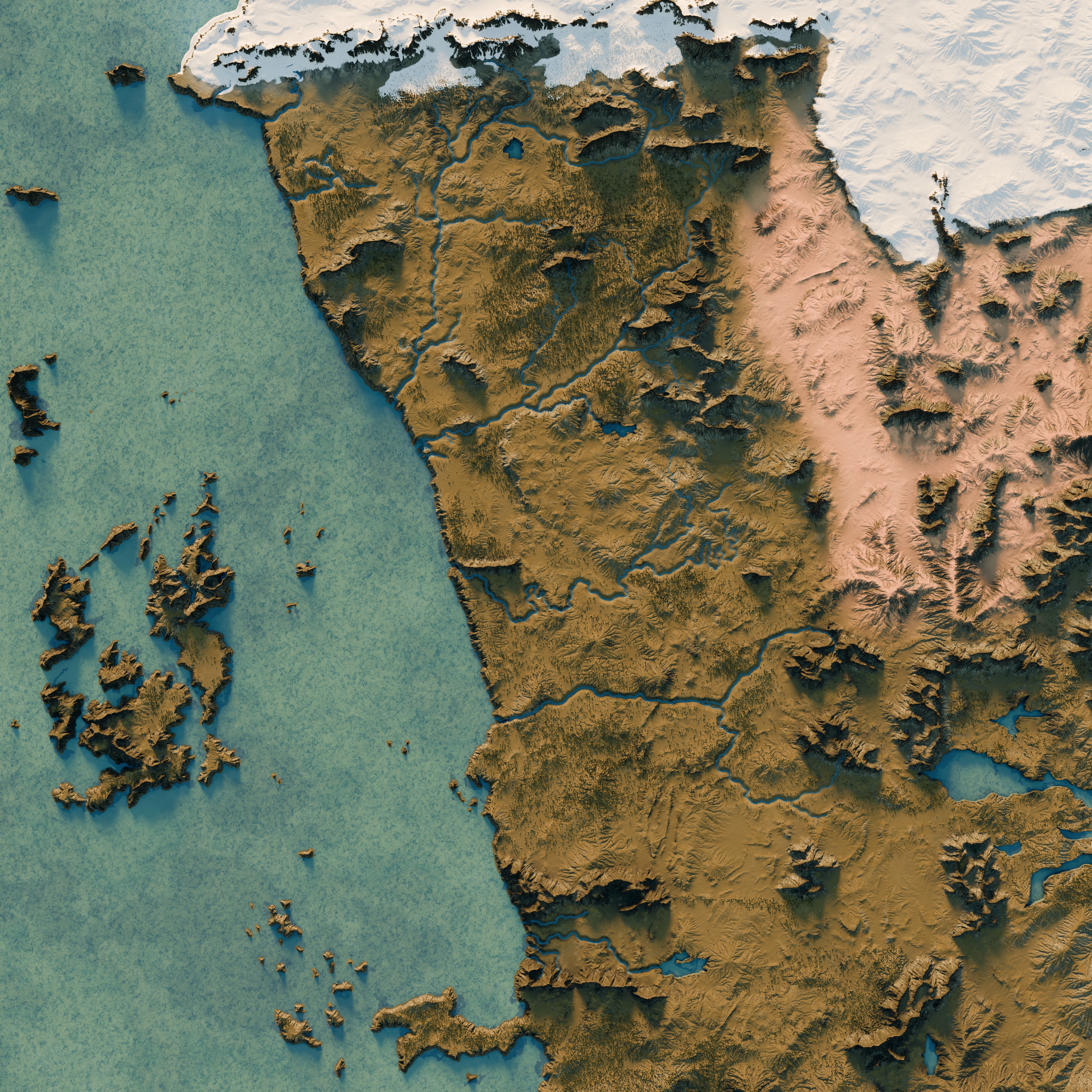 Sword Coast 3D Printable Map