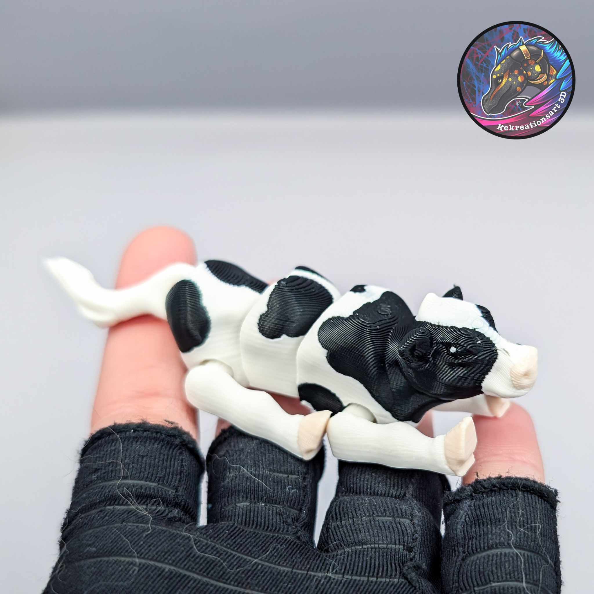 Baby Flexi Cow Keychain