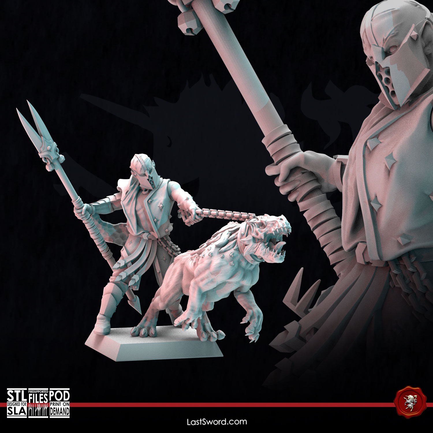 Beastmaster and Beast | Pre-Supported | 30mm Fantasy