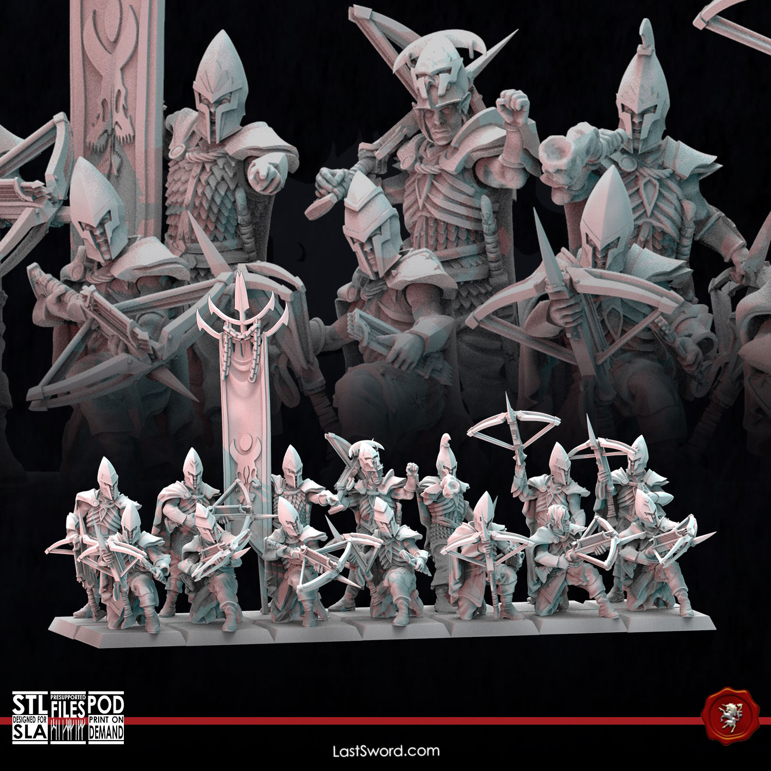 Auxilia Crossbowmen | Pre-Supported | 30mm Fantasy