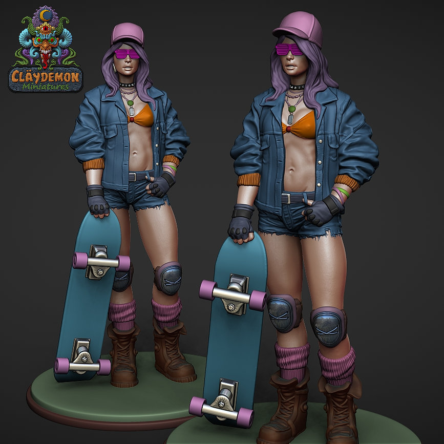 Skateboarder girl