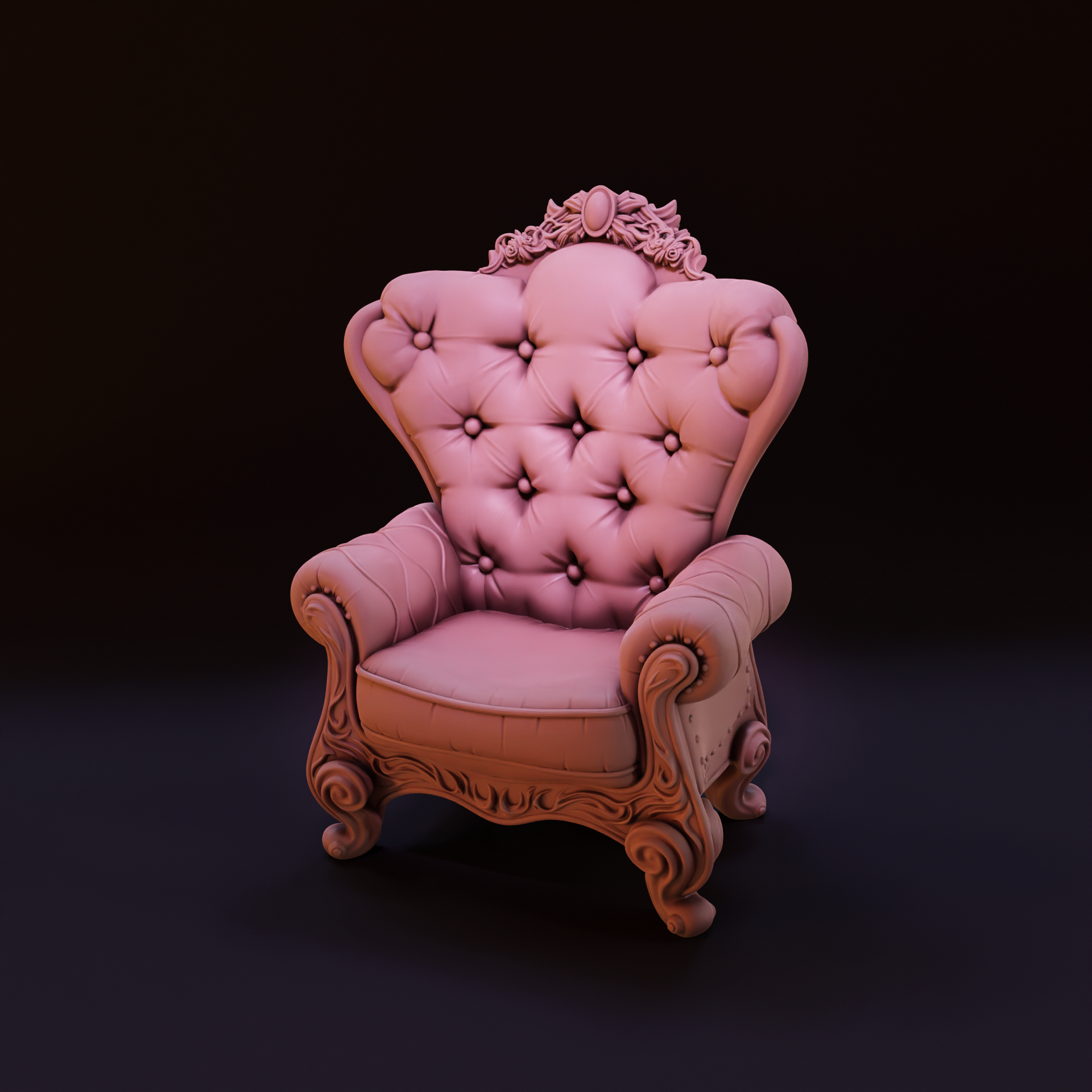 Wingback Armchair | Tabletop Scatter Scenery or Dolls House Furniture