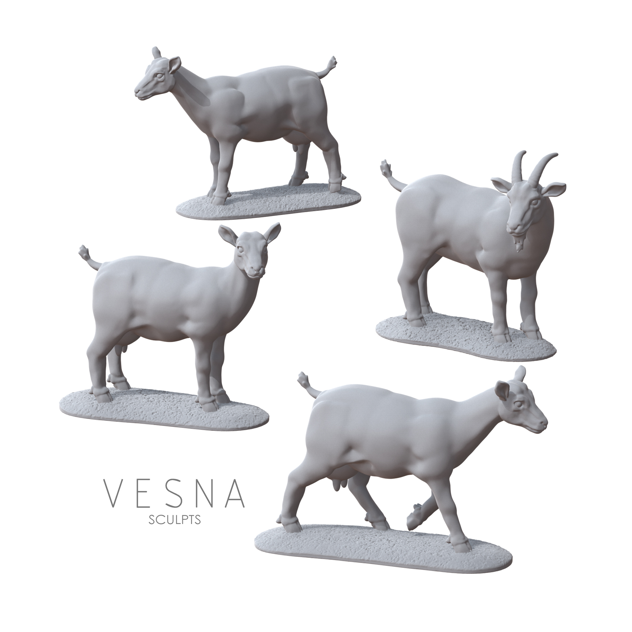 FARM ANIMALS - GOATS PACK