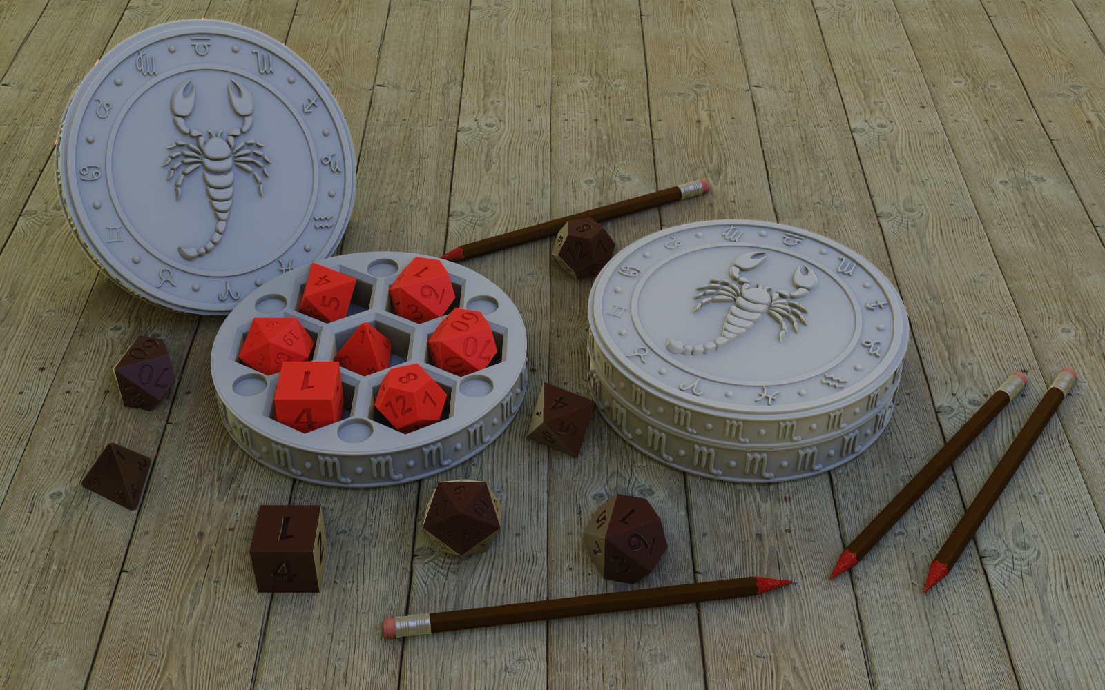 Hera'Stone scorpion dice Holder