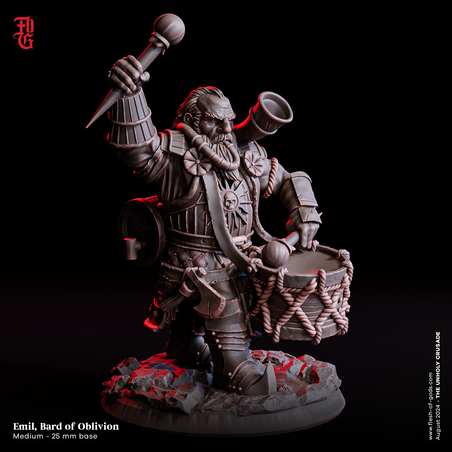 Emil, Bard of Oblivion (Dwarf Bard)