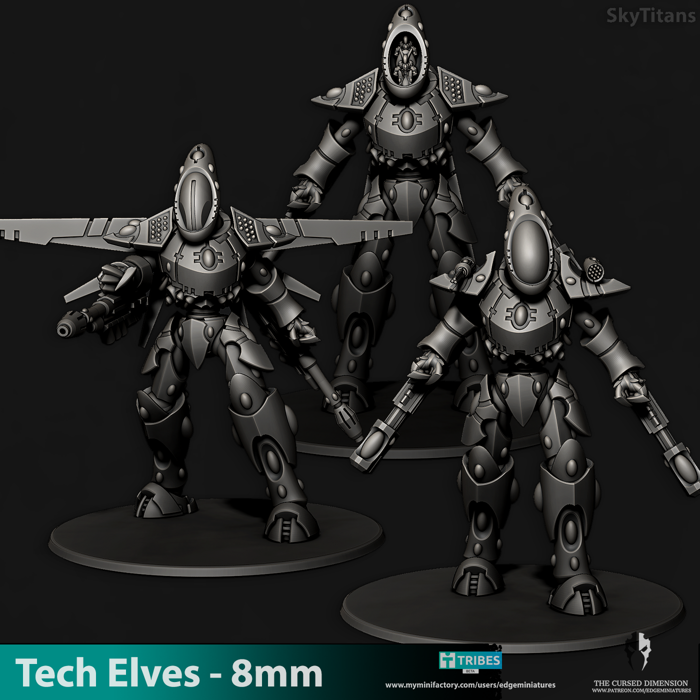 Sky Titans - Tech Elves - 8mm