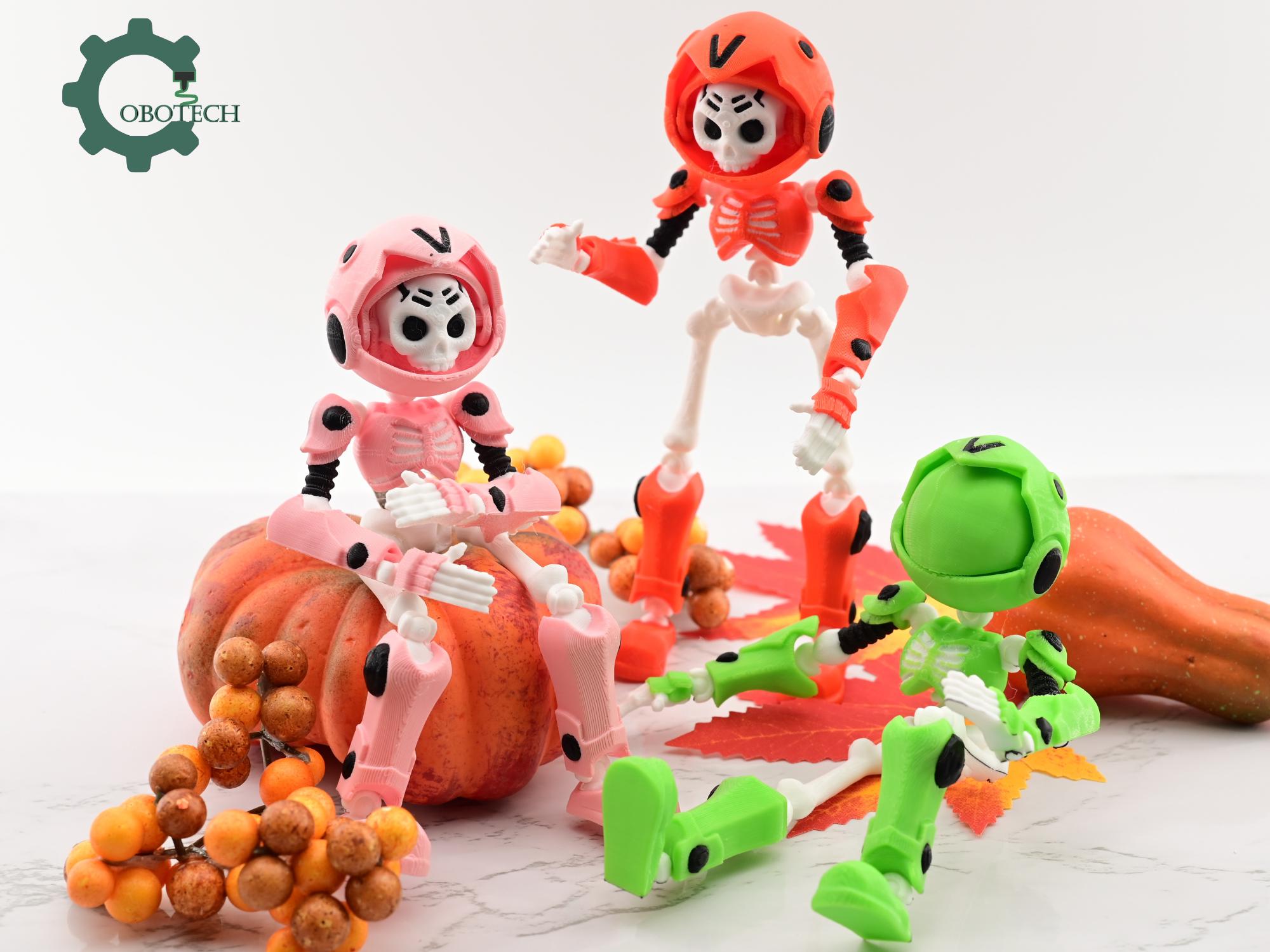 Cobotech Dummy Skeleton Robot - Fully Poseable Skeleton Robot - Fun Cobotech Halloween Toys - Unique Halloween Gifts - Halloween Decor