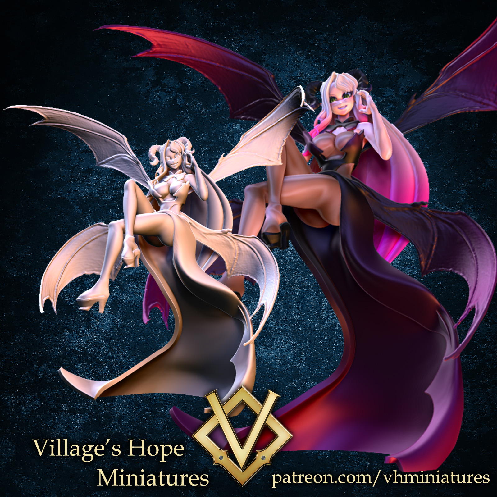 Succubus queen of the four demonic general