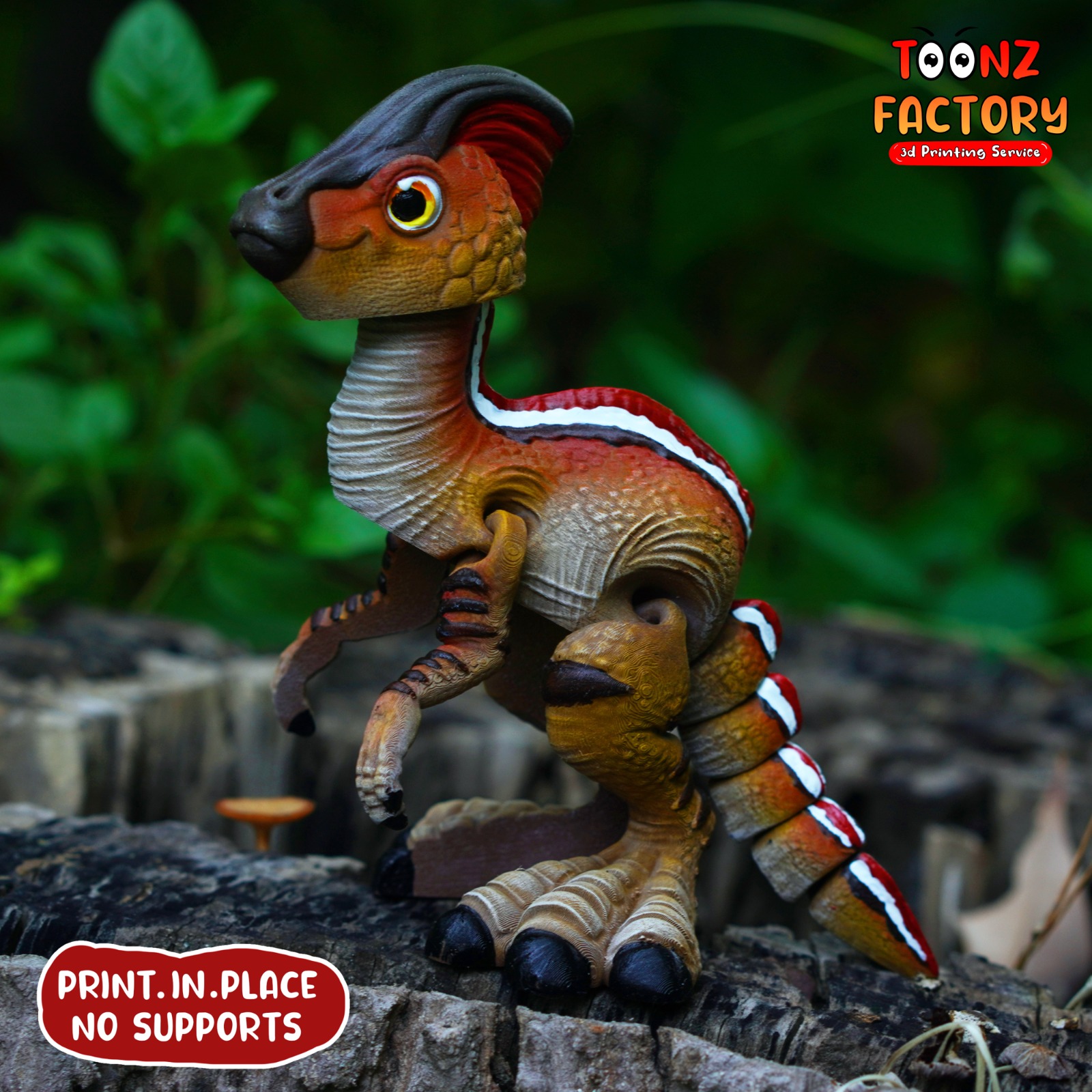 Flexi Parasaurolophus Dinosaur