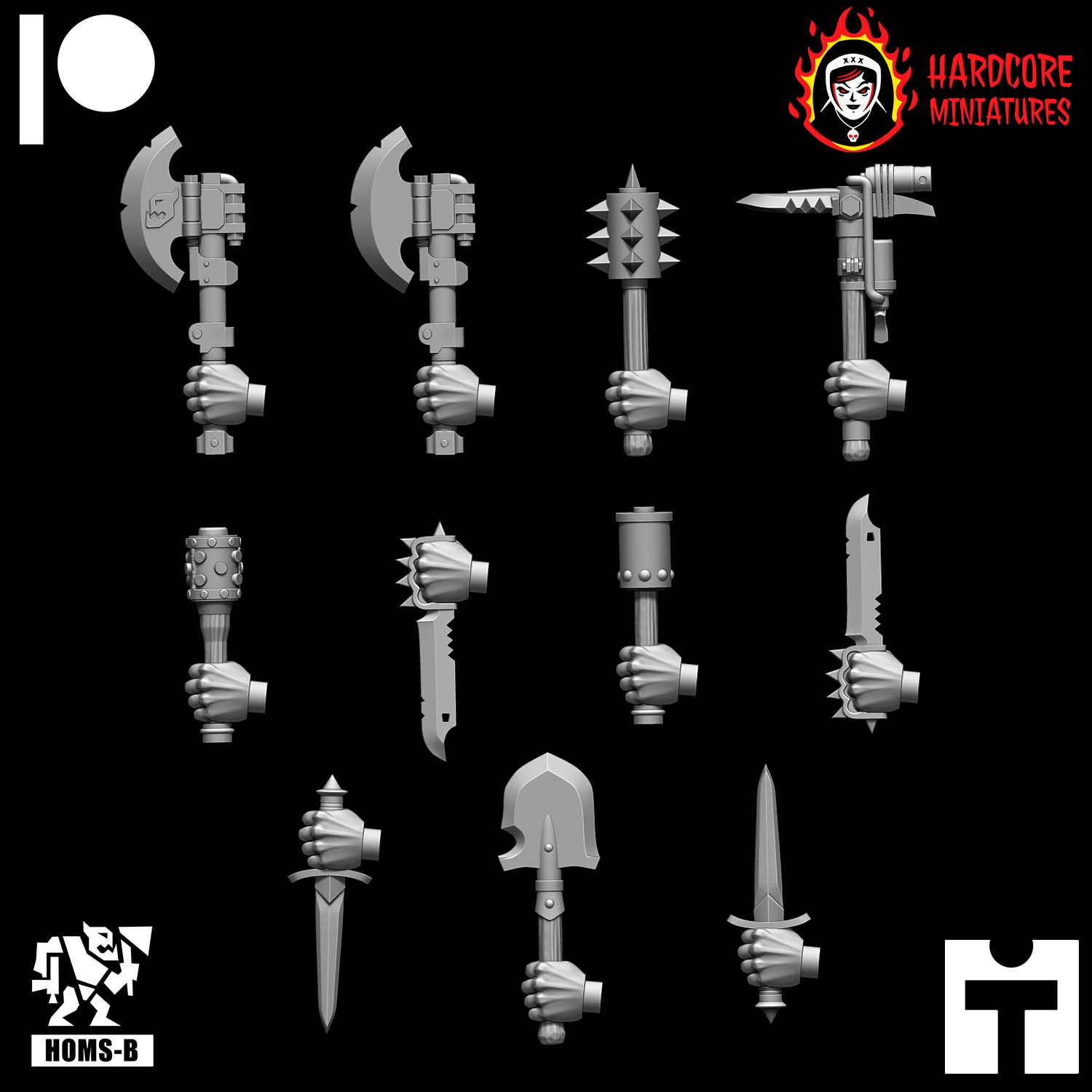 Space Orcs Kommando CCW Hands