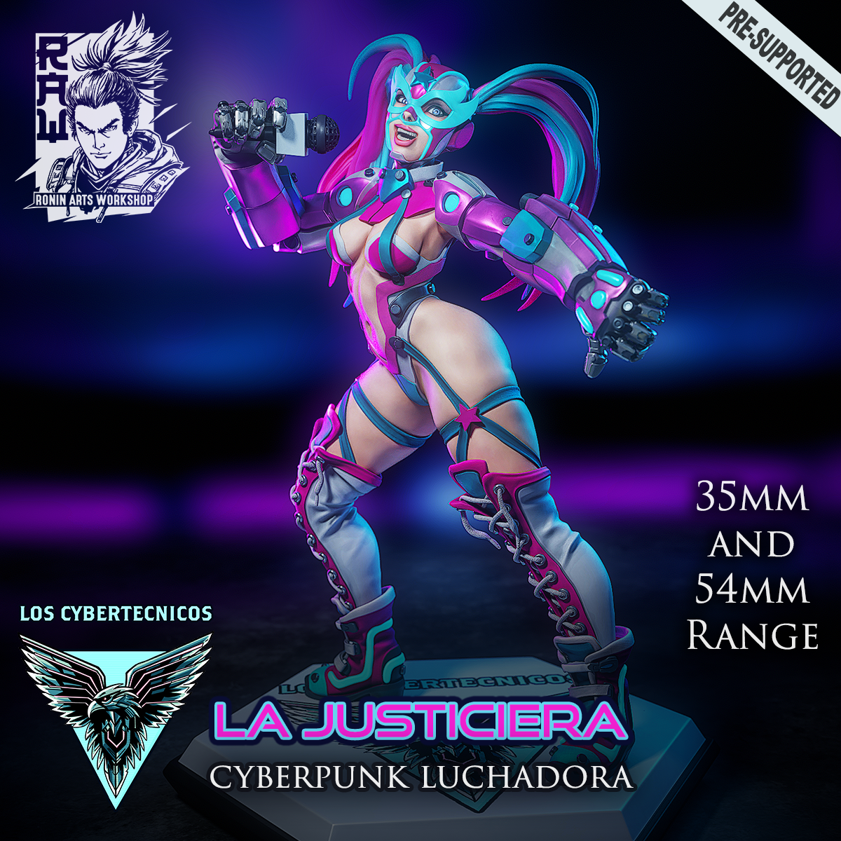 La Justiciera - Cyberpunk Luchadora