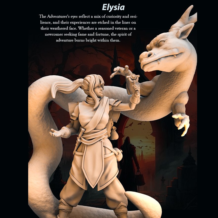Dragon Summoner Adventurer Elysia - Dragon Summoner Adventurer - 75mm