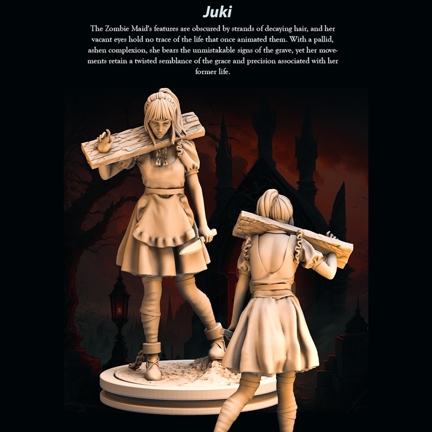Undead Zombie Maid Juki - Zombie Undead Maid- 75mm