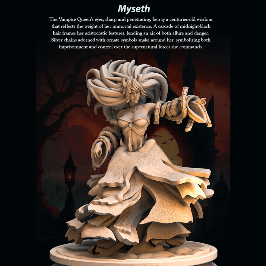 Vampire Queen Myseth - Vampire Queen - 75mm