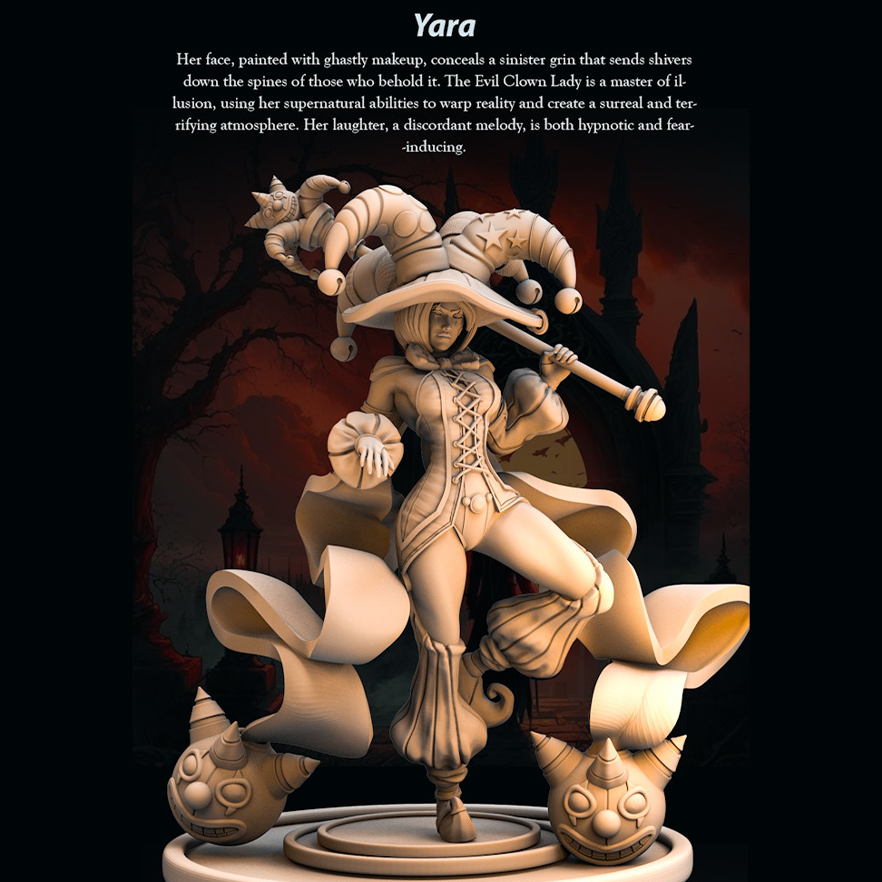 Clown Jester Yara - Clown Jester - 75mm