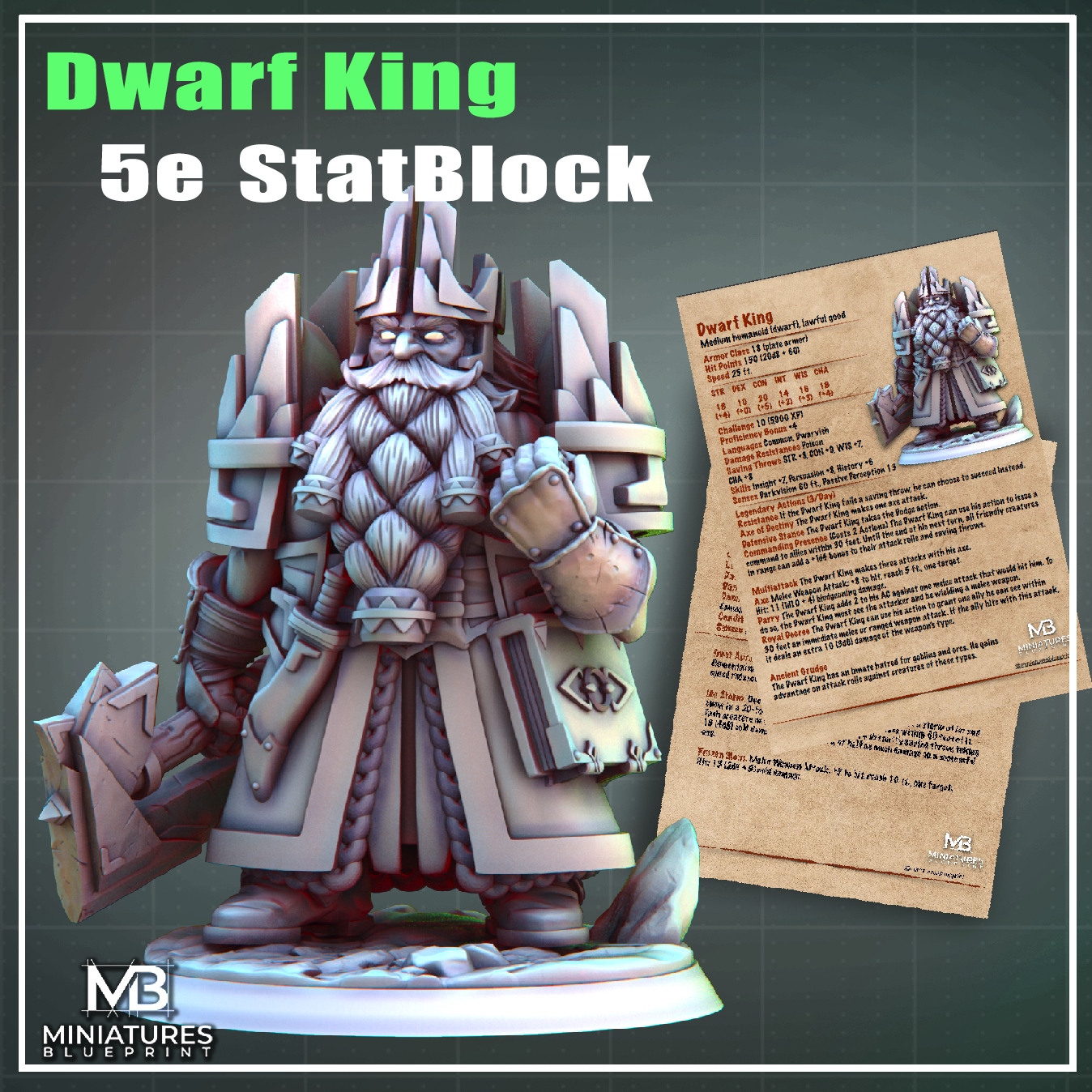 PDF - Dwarf King 5e Statblock