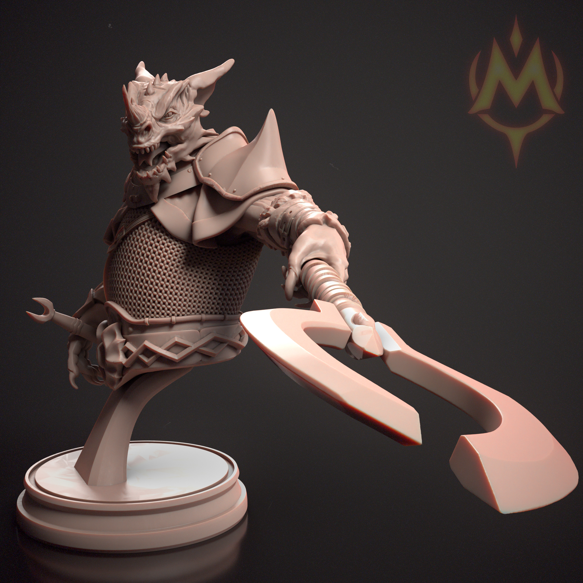 Dragonborn Draukhain Bust