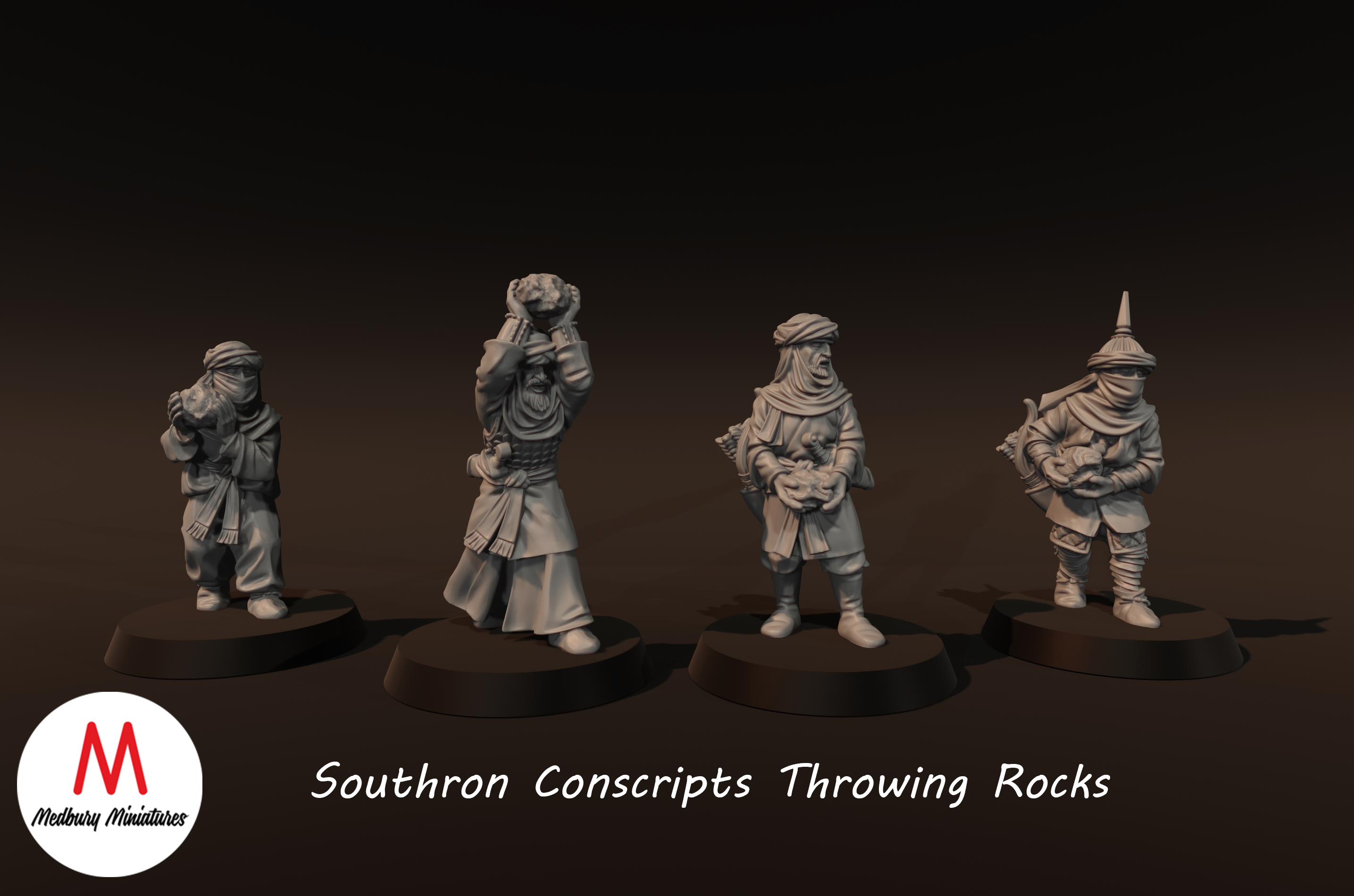 Southron Conscripts Throwing Rocks