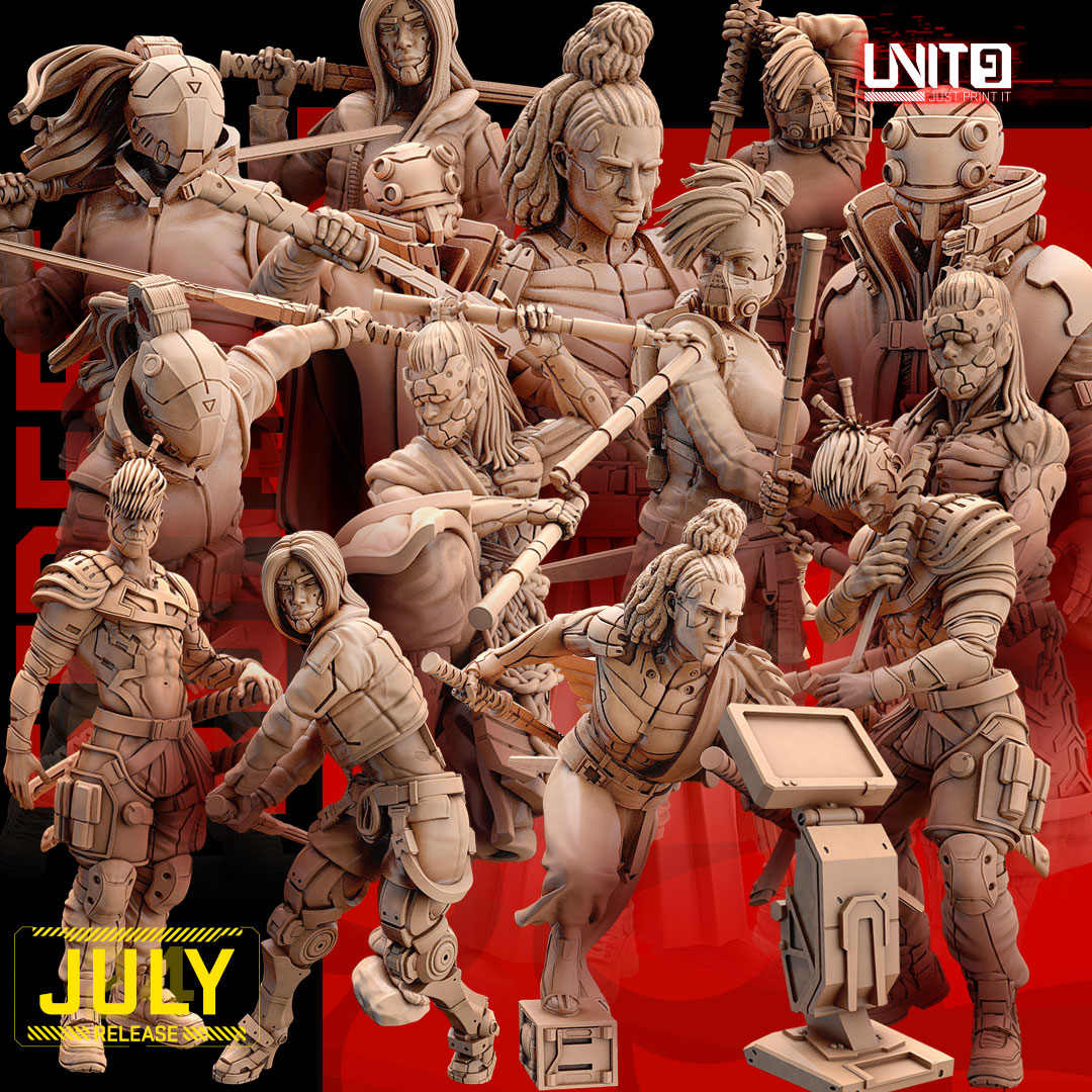 Cyberpunk models BUNDLE - Street Ronins - (July24 release)