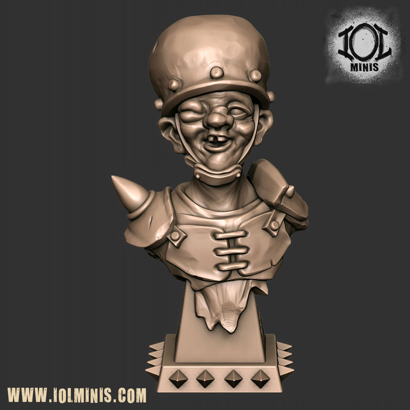 Fantasy Football Halfling Player Bust.
