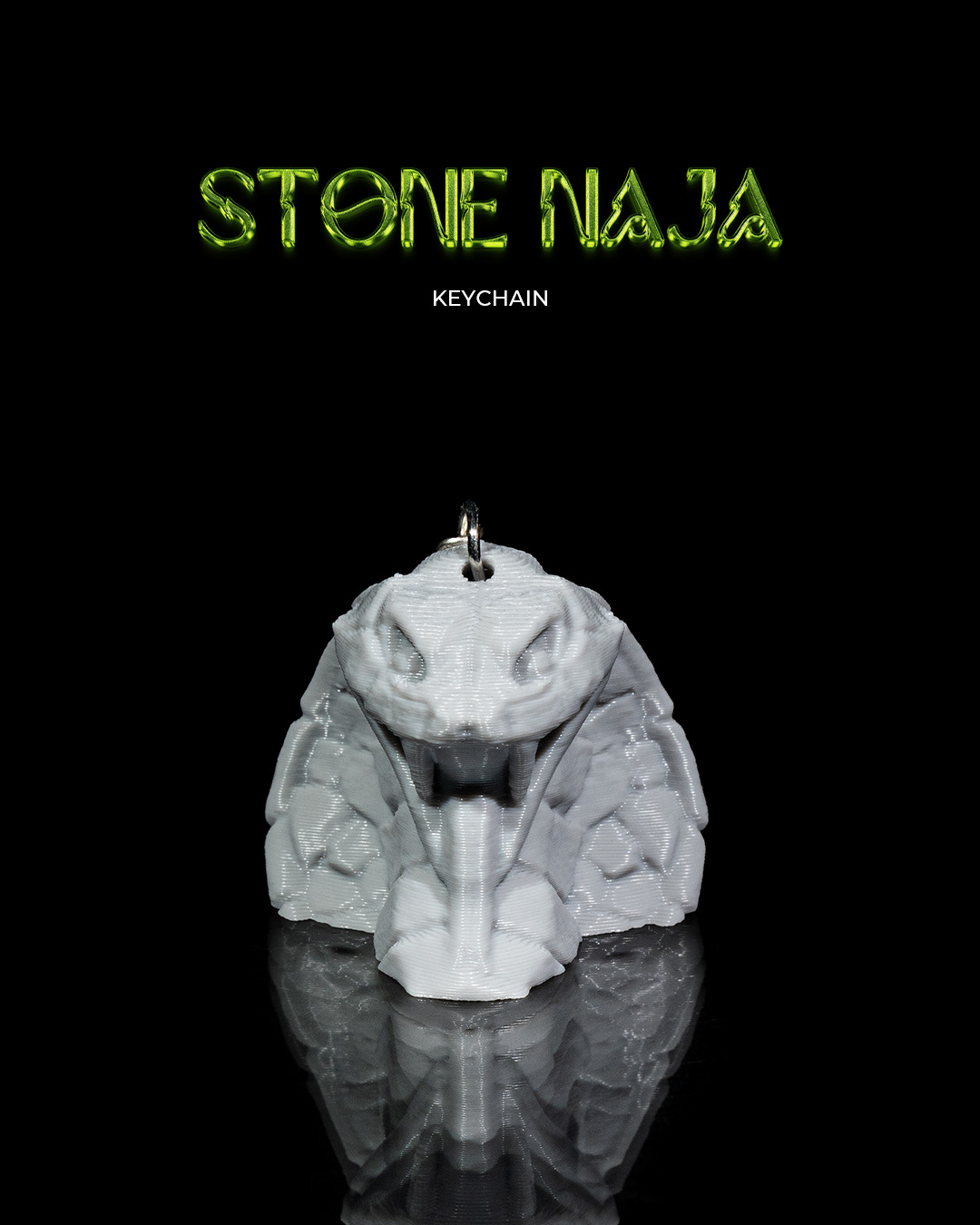 Stone Naja Keychain