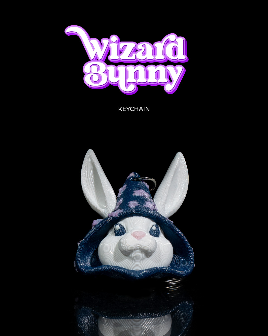 Wizard Bunny Keychain