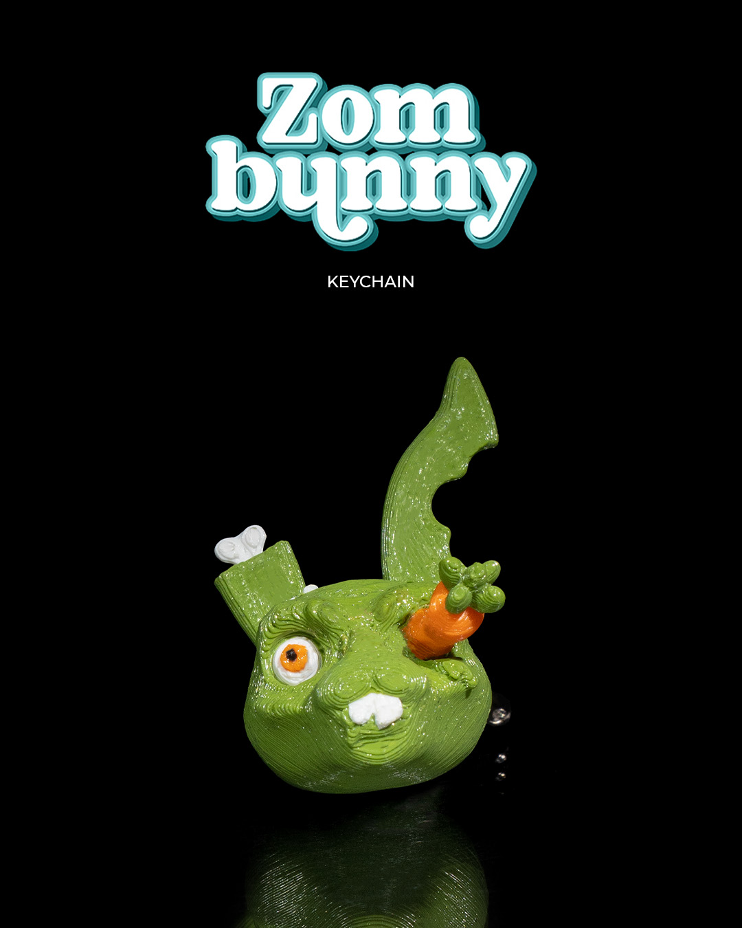 Zombunny Keychain