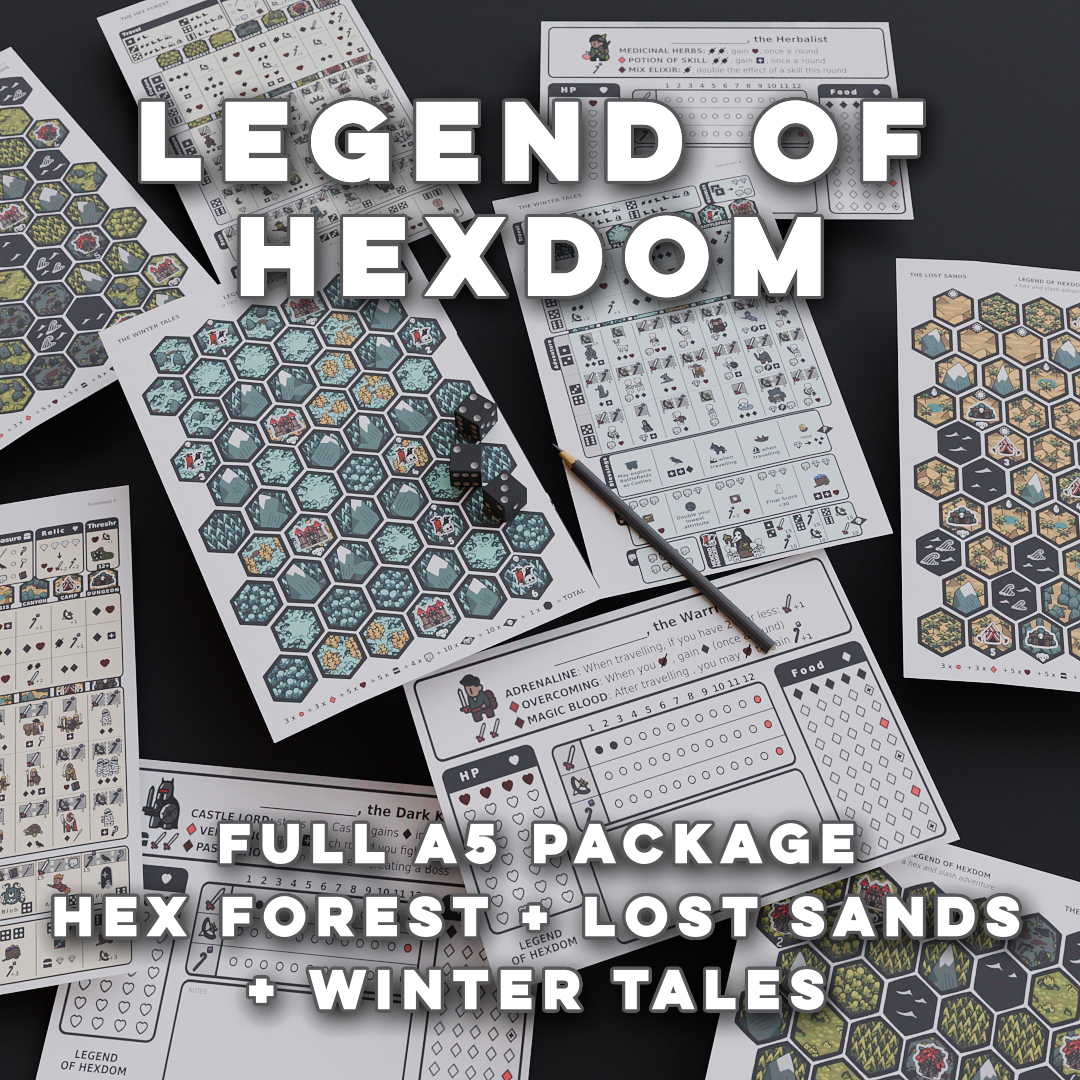 Legend of Hexdom - All Campaigns A5 Package!