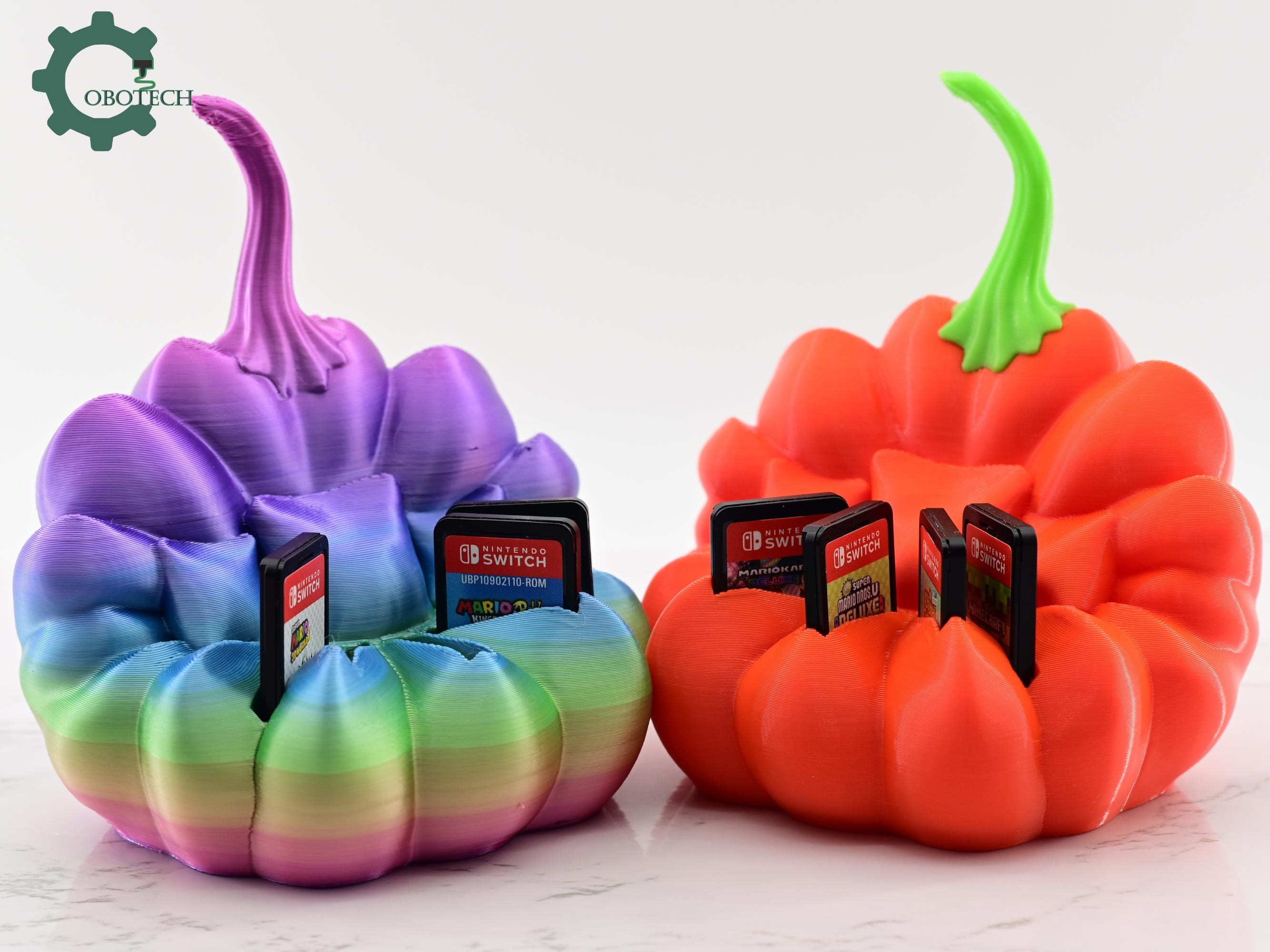 Cobotech Game Card Holder Pumpkin Sofa by Cobotech - Game Card Organizer - Desk Home Decor - Cool Gift - Halloween Fall Decor