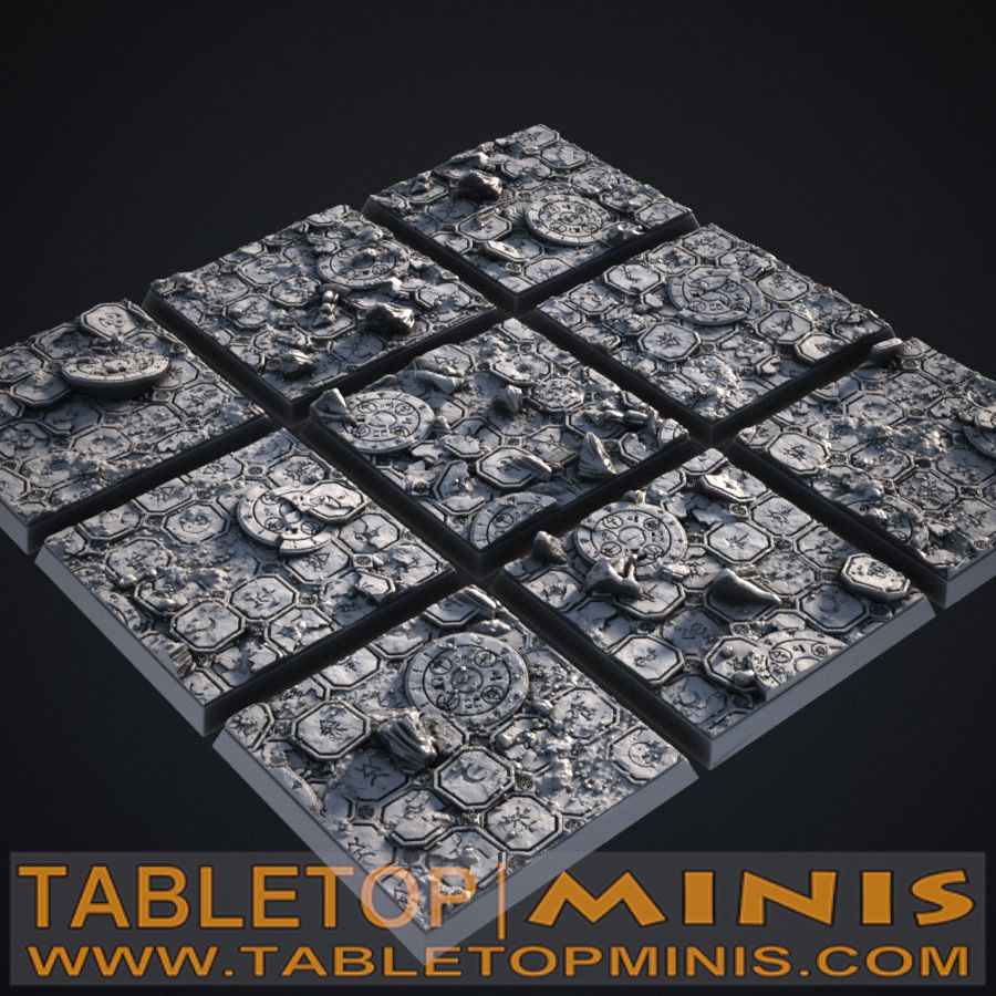 Ancient Ruins 50x50mm Square Bases