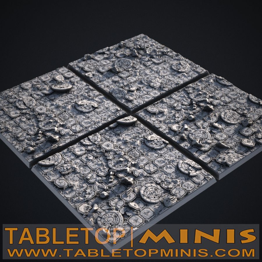 Ancient Ruins 100x100mm Square Bases