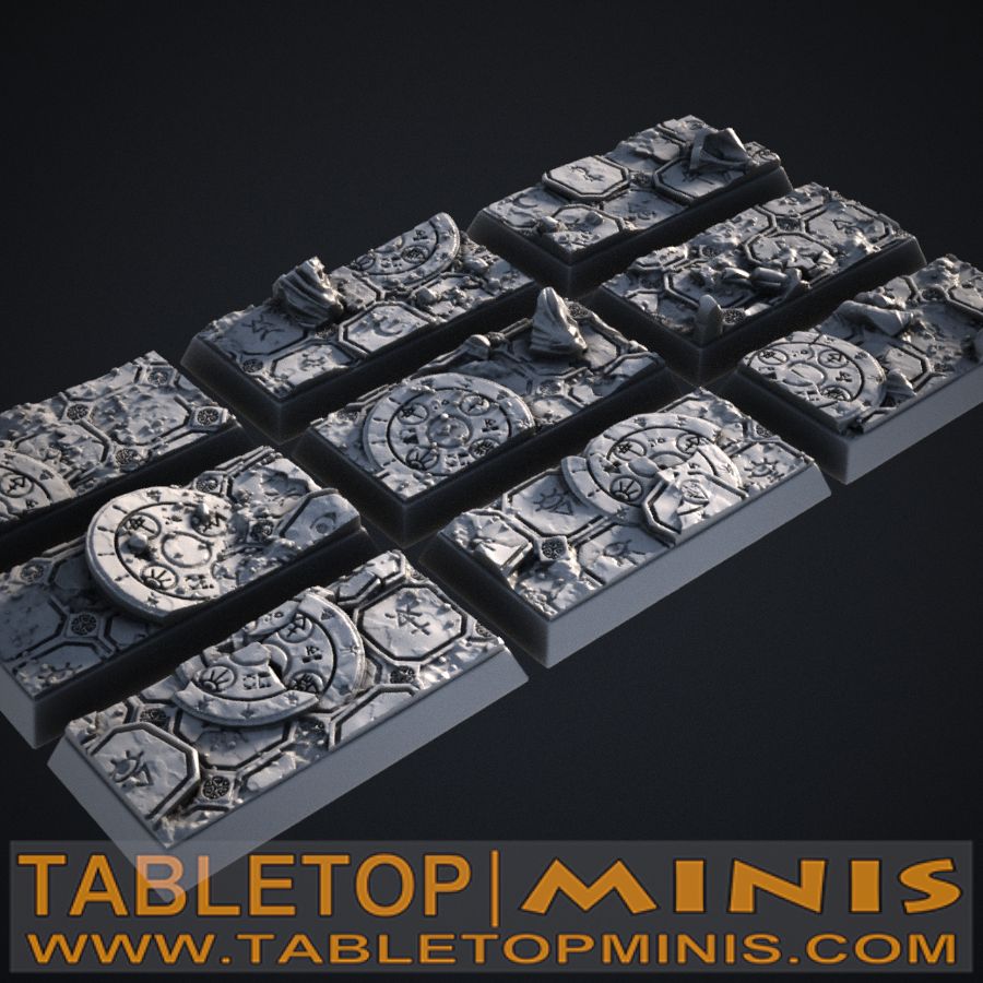 Ancient Ruins 40x20mm Rectangular Bases