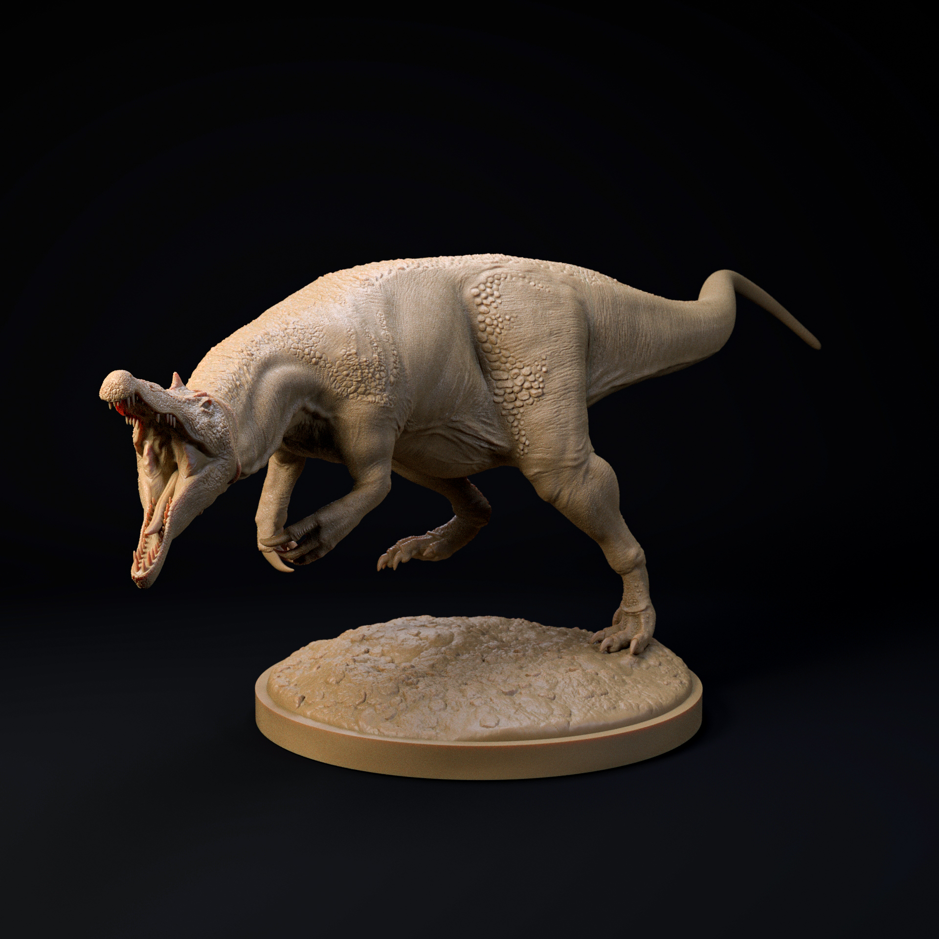 Baryonix dinosaur running 32mm scale - pre-supported dinosaur companion