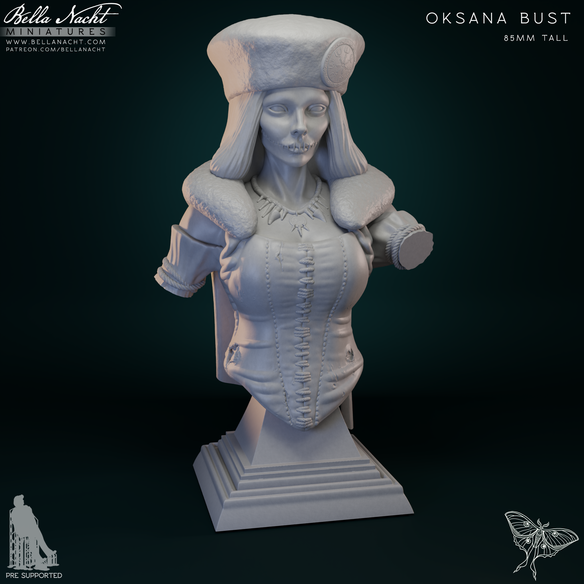 Oksana the Necromancer Witch Bust