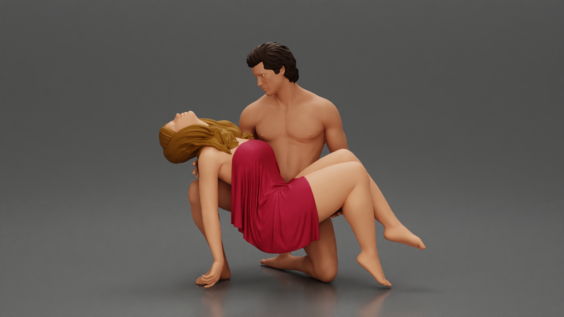 Sad man sitting pulls drowning girl from the ocean merge