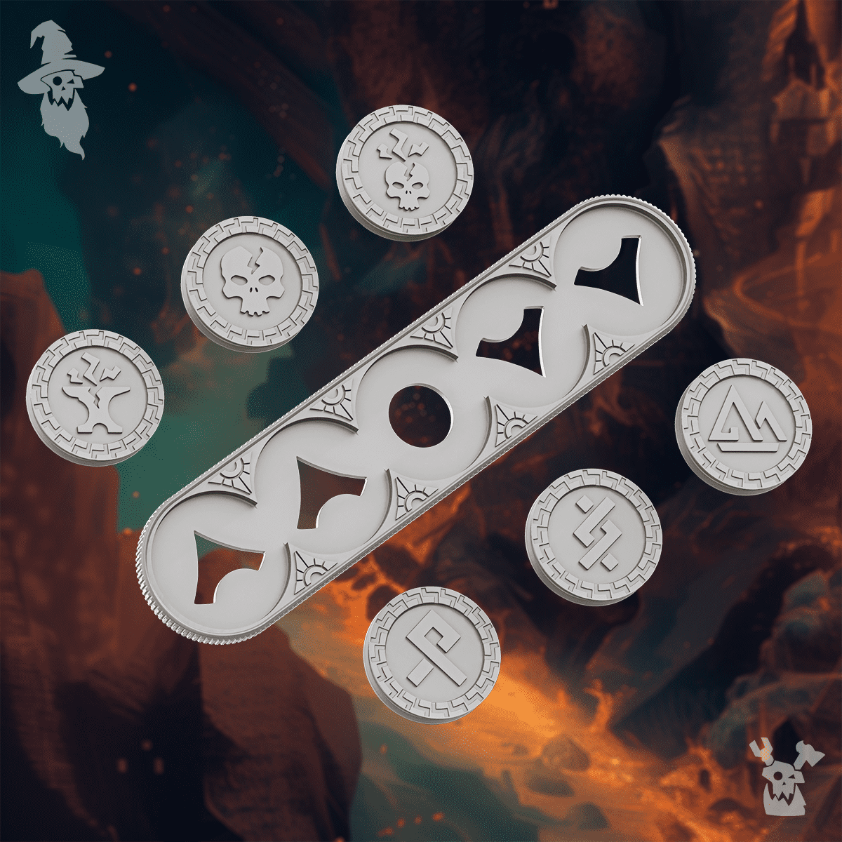 Grimworld Objective Markers & Tokens